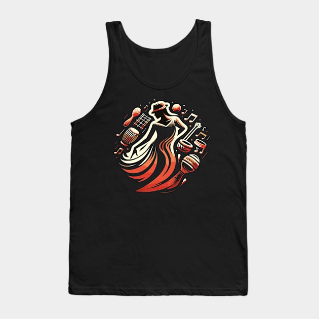 Salsera Rueda Dance In Dance School Salsa Tank Top by Primo Style